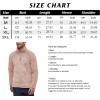 imagePiePieBuy Mens Fuzzy Sherpa Pullover Long Sleeve QuarterZip Sweatshirts Lightweight Fall Outwear Pink
