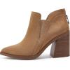imagePiePieBuy Ankle Boots for Women Pointed Toe Ankle Booties Stacked Heel V Cut Back Zipper Chelsea BootiesCamel