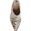 imagePiePieBuy Ankle Boots for Women Pointed Toe Ankle Booties Stacked Heel V Cut Back Zipper Chelsea BootiesSnakeskin
