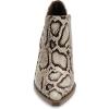 imagePiePieBuy Ankle Boots for Women Pointed Toe Ankle Booties Stacked Heel V Cut Back Zipper Chelsea BootiesSnakeskin