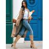 imagePiePieBuy Womens Faux Suede Knee High Boots Pointed Toe High Chunky Heel Side Zipper Party Dress BootiesKhaki