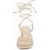 imagePiePieBuy Womens Lace Up Chunky Braided Heel Sandals Square Toe Strappy Ankle Strap HeelsGold