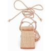 imagePiePieBuy Womens Lace Up Chunky Braided Heel Sandals Square Toe Strappy Ankle Strap HeelsKhaki
