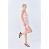 imagePiePieBuy Womens Lace Up Heeled Sandals Square Flip Flop High Heels Strappy Party ShoesBlack