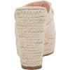 imagePiePieBuy Womens Platform Espadrilles Slip On Wedge Sandals Bow Tie Open Toe Slides ShoesBeige
