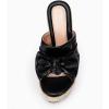 imagePiePieBuy Womens Platform Espadrilles Slip On Wedge Sandals Bow Tie Open Toe Slides ShoesCool Black