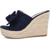 imagePiePieBuy Womens Platform Espadrilles Slip On Wedge Sandals Bow Tie Open Toe Slides ShoesNavy