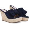 imagePiePieBuy Womens Platform Espadrilles Slip On Wedge Sandals Bow Tie Open Toe Slides ShoesNavy