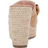 imagePiePieBuy Womens Platform Espadrilles Slip On Wedge Sandals Bow Tie Open Toe Slides ShoesNude