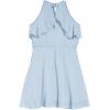 imagePiePieBuy Girls Crewneck Swiss Dot Dress Ruffle Sleeveless Casual Smmer Party Dresses