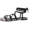 imagePiePieBuy Womens Lace up Square Toes Flat Sandals with Ankle Strap Summer CrissCross Gladiator Shoes1snake Print