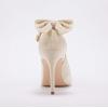 imagePiePieBuy Womens Pointed Toe High Heels Ankle Strap DOrsay Pumps Shoes Bow Wedding Bowtie Back Dress SandalsBeige