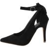 imagePiePieBuy Womens Pointed Toe High Heels Ankle Strap DOrsay Pumps Shoes Bow Wedding Bowtie Back Dress SandalsBlack