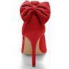 imagePiePieBuy Womens Pointed Toe High Heels Ankle Strap DOrsay Pumps Shoes Bow Wedding Bowtie Back Dress SandalsRed