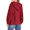 imagePiePieBuy Girls Kids Hooded Open Front Cardigan Long Sleeve Cable Knit Sweater Autumn Winter Hoodie Coat