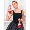 imagePiePieBuy Womens Bowknot Heeled Sandals Ankle Strap Buckle Open Toe High Stiletto Heel Pump Dress Party ShoesRed