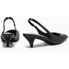 image:imagePiePieBuy Womens Slingback Kitten Heels Closed Pointed Toe Pumps Work Dress Shoes with Metal Chain White Size 75 Black Size 75